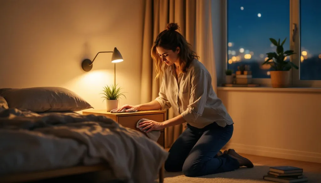 ein reinigungsexperte teilt einfache abendroutinen, die du vor dem schlafengehen befolgen solltest, um dein zuhause sauber und frisch zu halten.