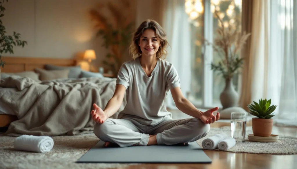 ich habe 30 tage lang vor dem schlafengehen gedehnt und meine beweglichkeit deutlich verbessert. entdecke die einfache routine für mehr flexibilität und wohlbefinden.