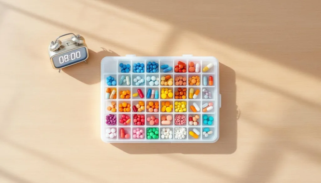 erfahren sie, wie das tägliche einnehmen ihrer medikamente zur gleichen zeit über 30 tage hinweg ihre gesundheit verbessern kann, ohne eine dosis zu vergessen.