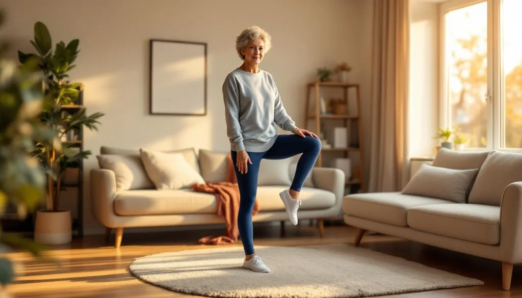 mit 65 jahren begann ich gleichgewichtstraining und entdeckte einfache übungen, die stürze im alltag effektiv verhindern. erfahre, wie du deine stabilität verbessern kannst.