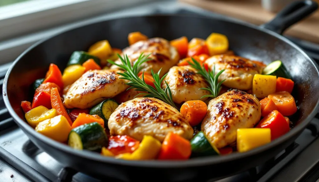 entdecke die häufigsten fehler bei der zubereitung einer hähnchen-gemüse-pfanne mit rosmarin und lerne, wie du sie perfekt gelingt. tipps und tricks für ein köstliches gericht.