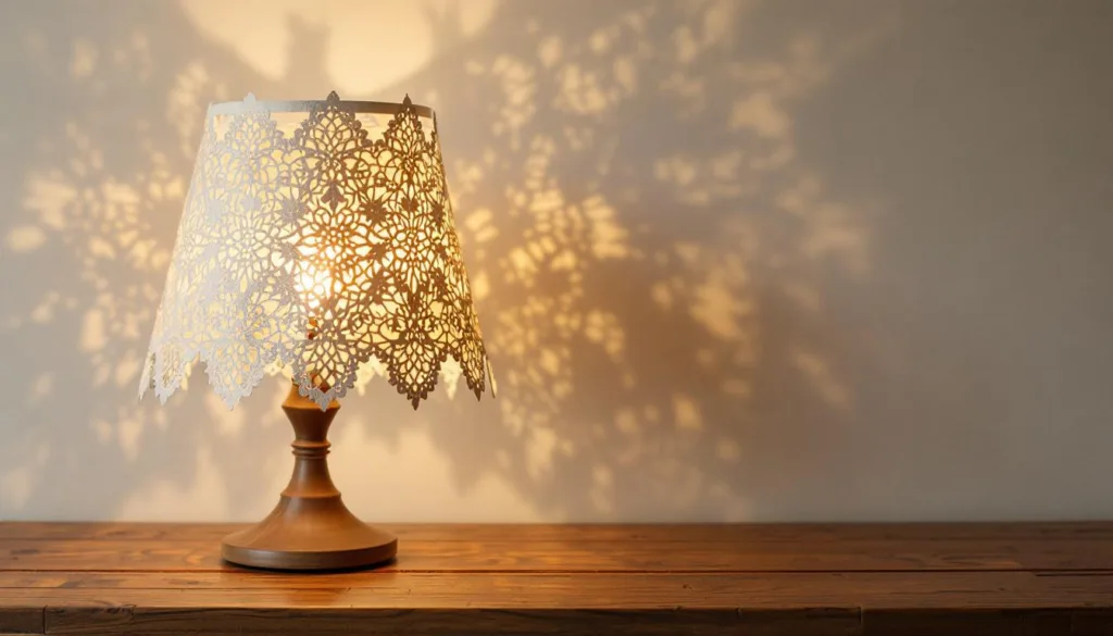 entdecken sie, wie sie mit einfachen mitteln und ohne teure materialien aus omas alten spitzendeckchen stylische lampenschirme gestalten können – ein kreativer und kostengünstiger diy-trick.